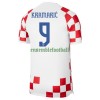 Maillot de Supporter Croatie Kramaric 9 Domicile Coupe du Monde 2022 Pour Homme